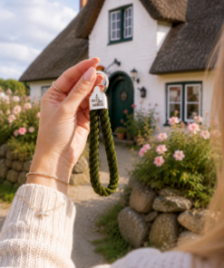 Handgefertigte Schlüsselanhänger mit Küstengefühl - wähle aus 8 Lieblingsfarben