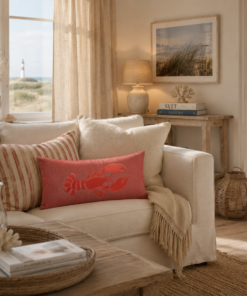 Hummer-Kissenbezug – Maritimer Charme trifft stilvolle Eleganz